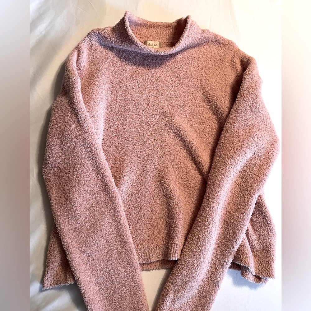 Altard State dusty pink cropped sweater